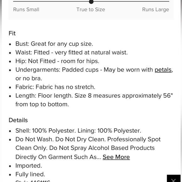 BNWOT- LuLu’s strapless dress size- 6 - Picture 8 of 12